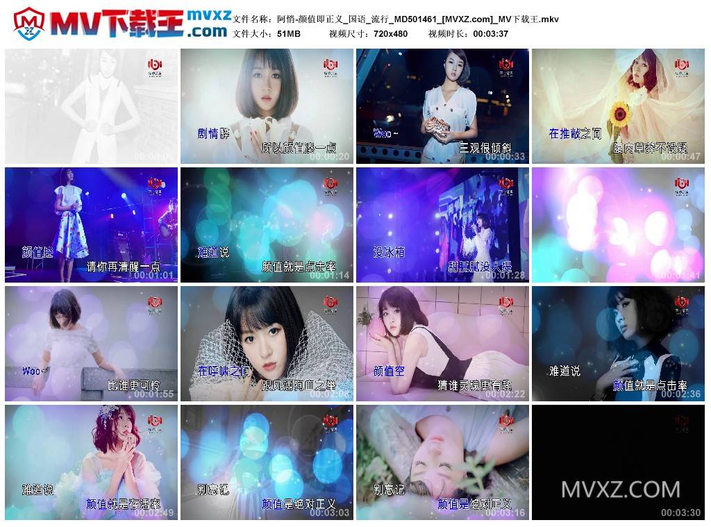 阿悄-颜值即正义_国语_流行_MD501461